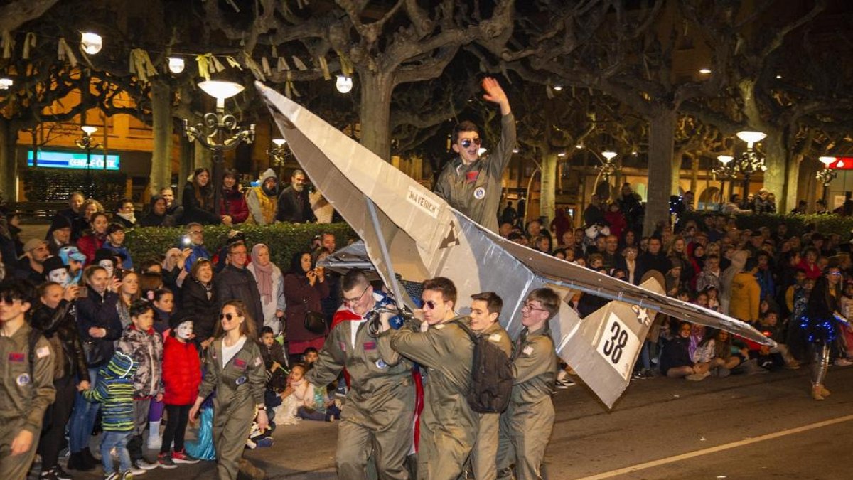 Imagen del desfile de Carnaval de Tàrrega de 2020. 