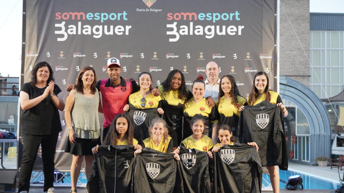 Uno de los equipos premiados en La Nit de l’Esport de Balaguer.