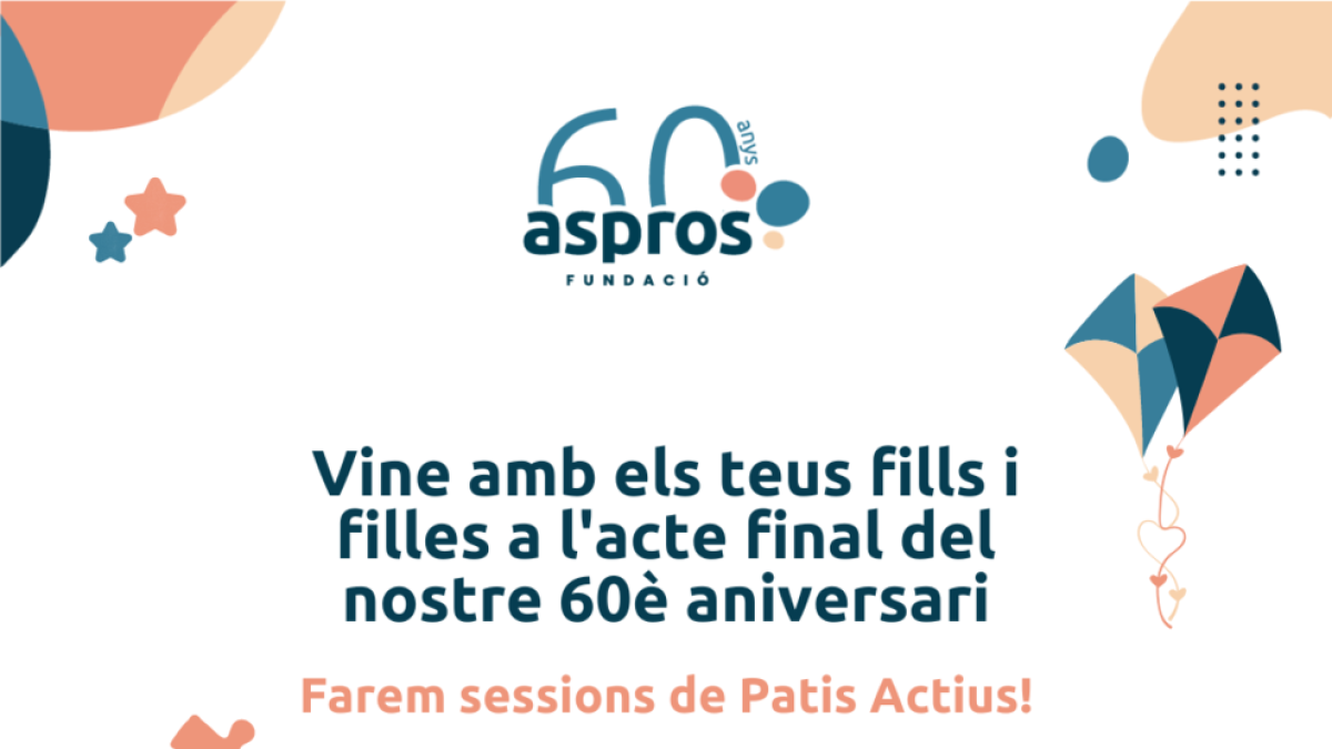 La Fundació Aspros convida els lleidatans i lleidatanes a celebrar el seu 60è aniversari en un acte el dia 11 a l'Auditori Enric Granados