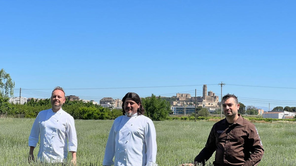 Mateu Blanch, Xixo Castaño i Ivan Pascual, ahir en la presentació.