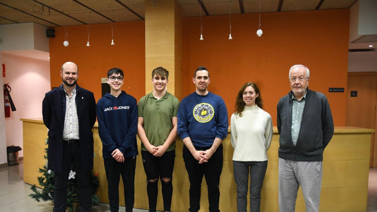 Jordi Verdú, Gerard Año, Alberto Vela, Israel Campos, Marta Amigó y Joan Gensana.