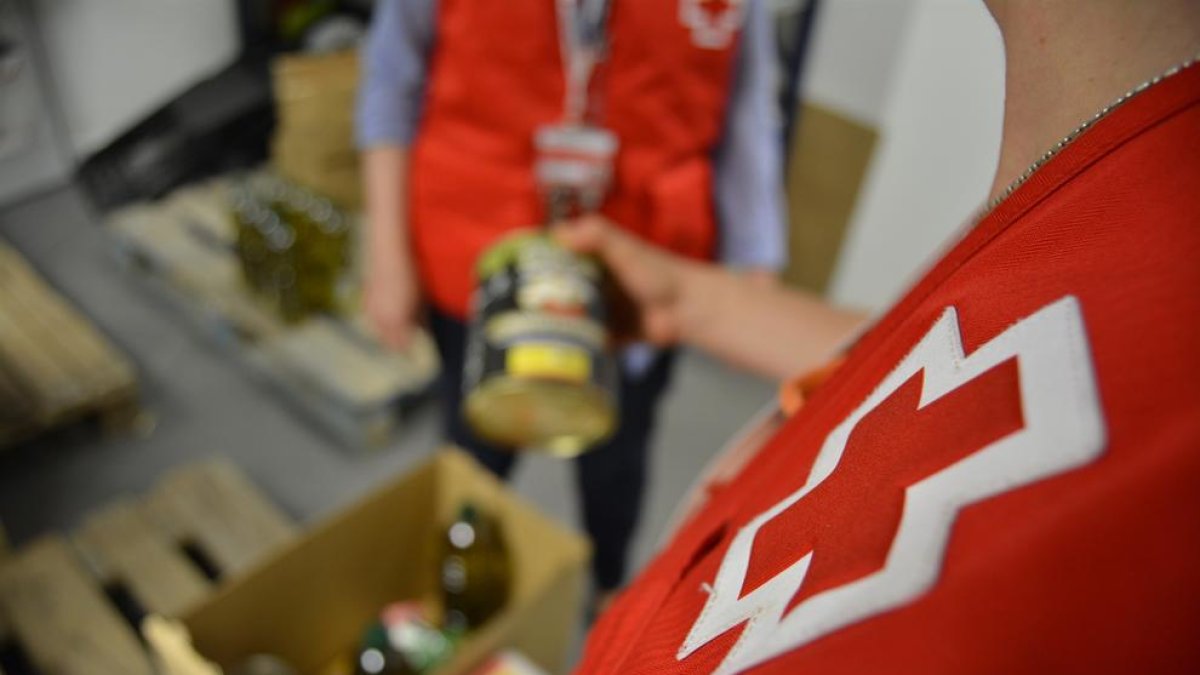 Cruz Roja reparte en Madrid más de 3,1 millones de kilos de alimentos durante la segunda fase del programa FEAD 2022.