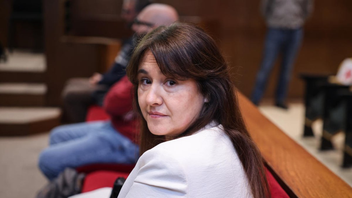 Laura Borràs, al inicio del juicio en el Tribunal Superior de Justicia de Catalunya.