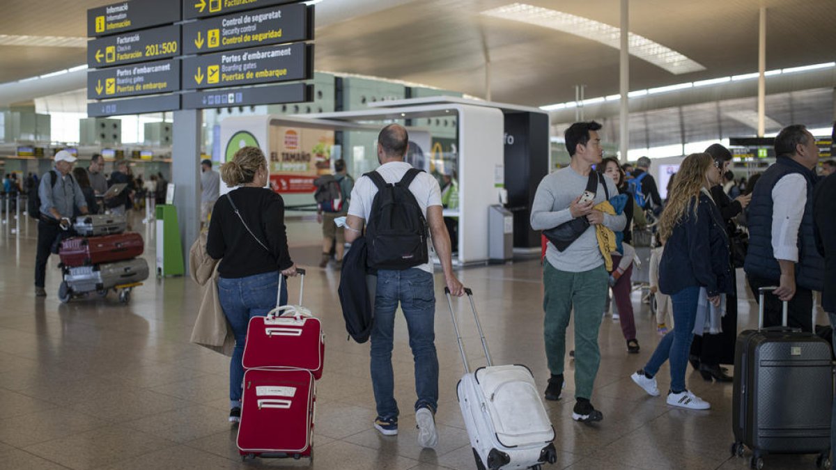 L'aeroport del Prat de Barcelona.