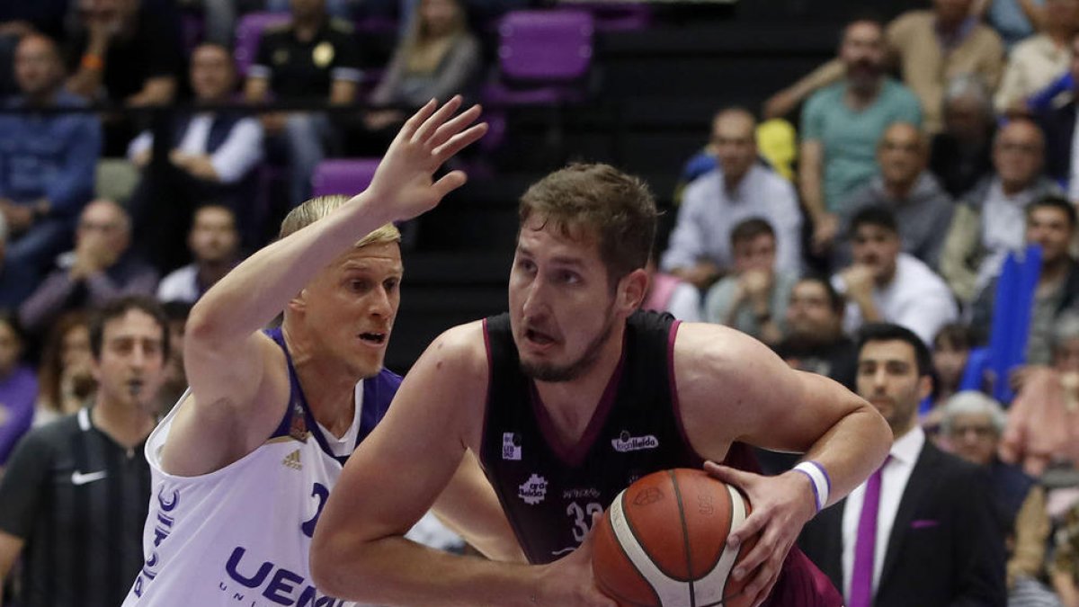 Vucetic, en una acció del partit de dissabte a Valladolid.