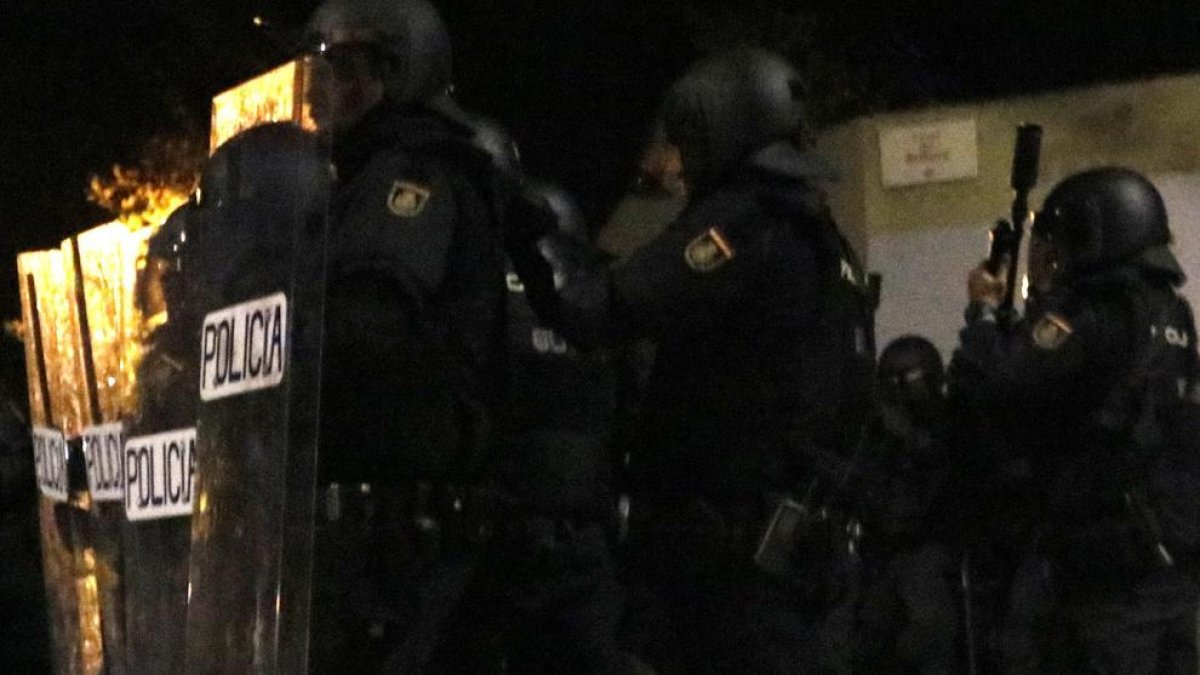 Antidisturbios de los Mossos d'Esquadra.