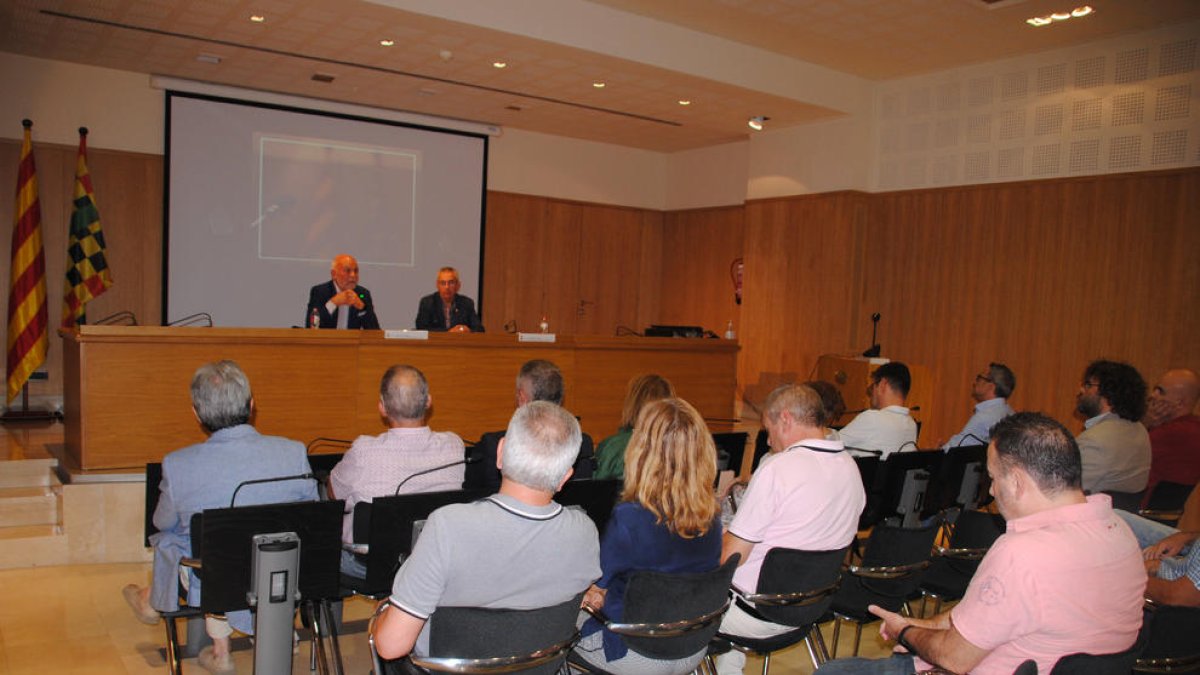 Acte oficial de la Diada al consell comarcal del Pla d’Urgell.