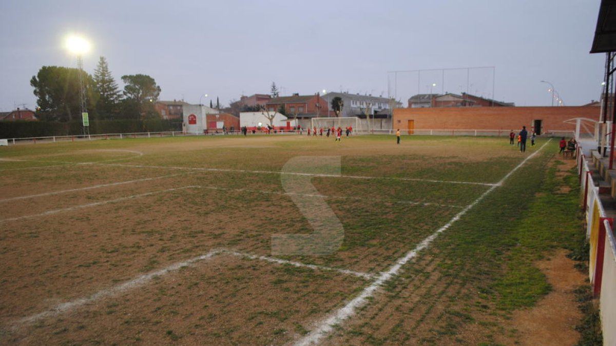 Imatge d'arxiu del camp de futbol de Linyola.