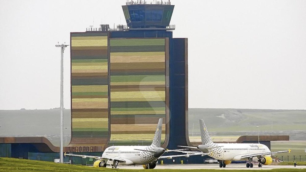 Vista de l'aeroport Lleida-Alguaire