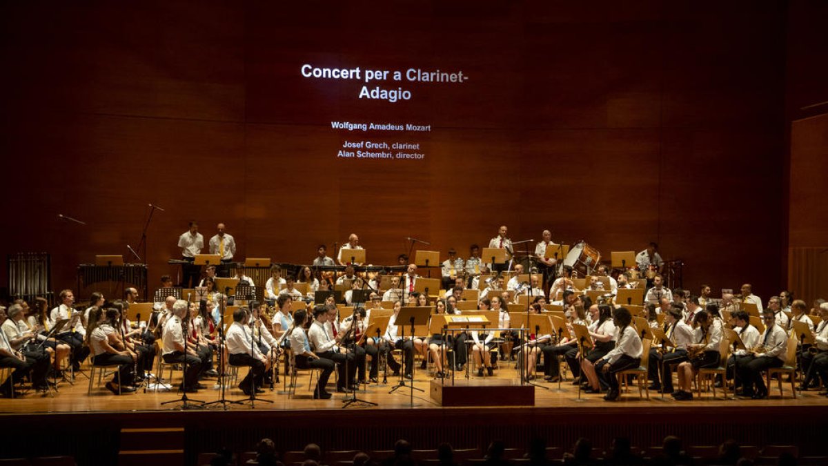 Imagen del concierto de clausura de ayer por la tarde en el Auditori Enric Granados. 