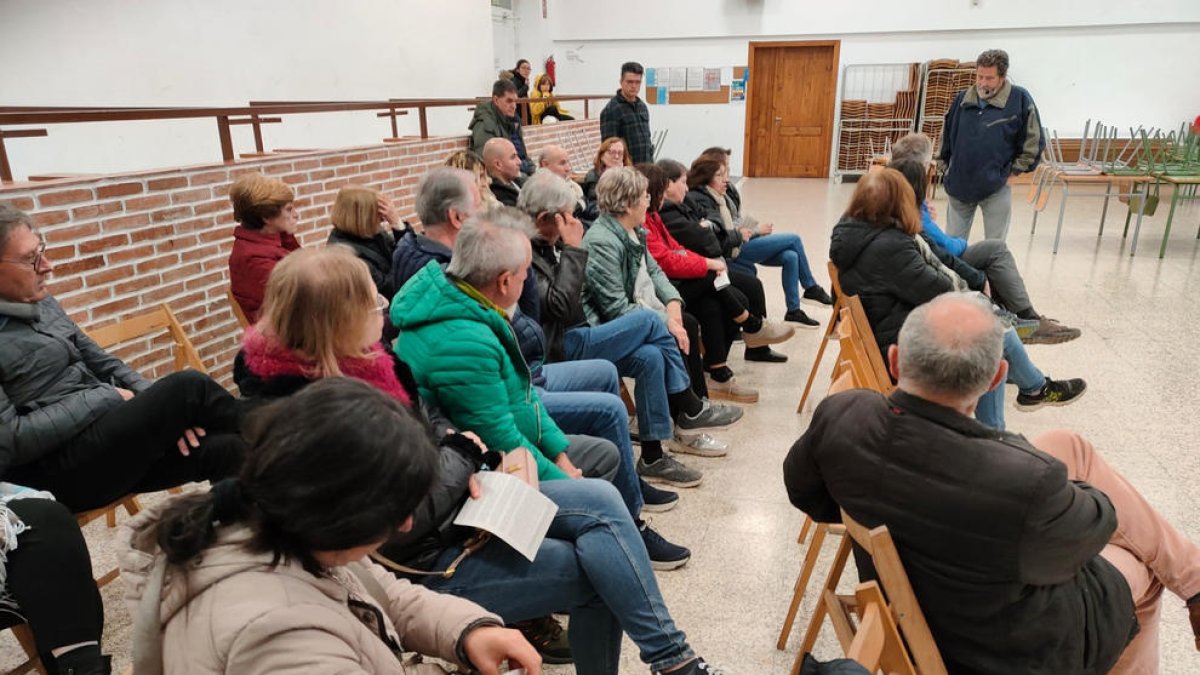 Un acto contra Nova Tracjusa el pasado viernes en Puiggròs.