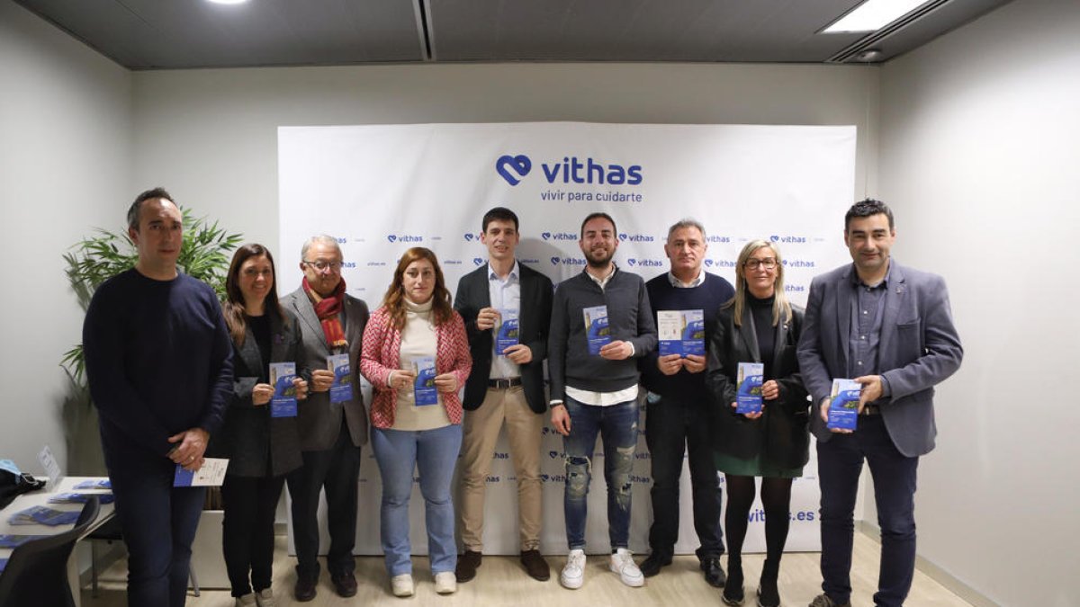 La prueba se presentó ayer en las instalaciones de Vithas Lleida, ante la Llotja.