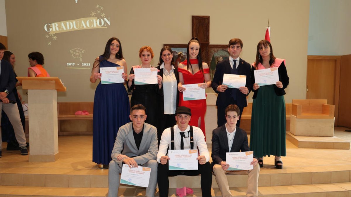 L’entrega de premis als estudiants de l’Institut d’Aran.