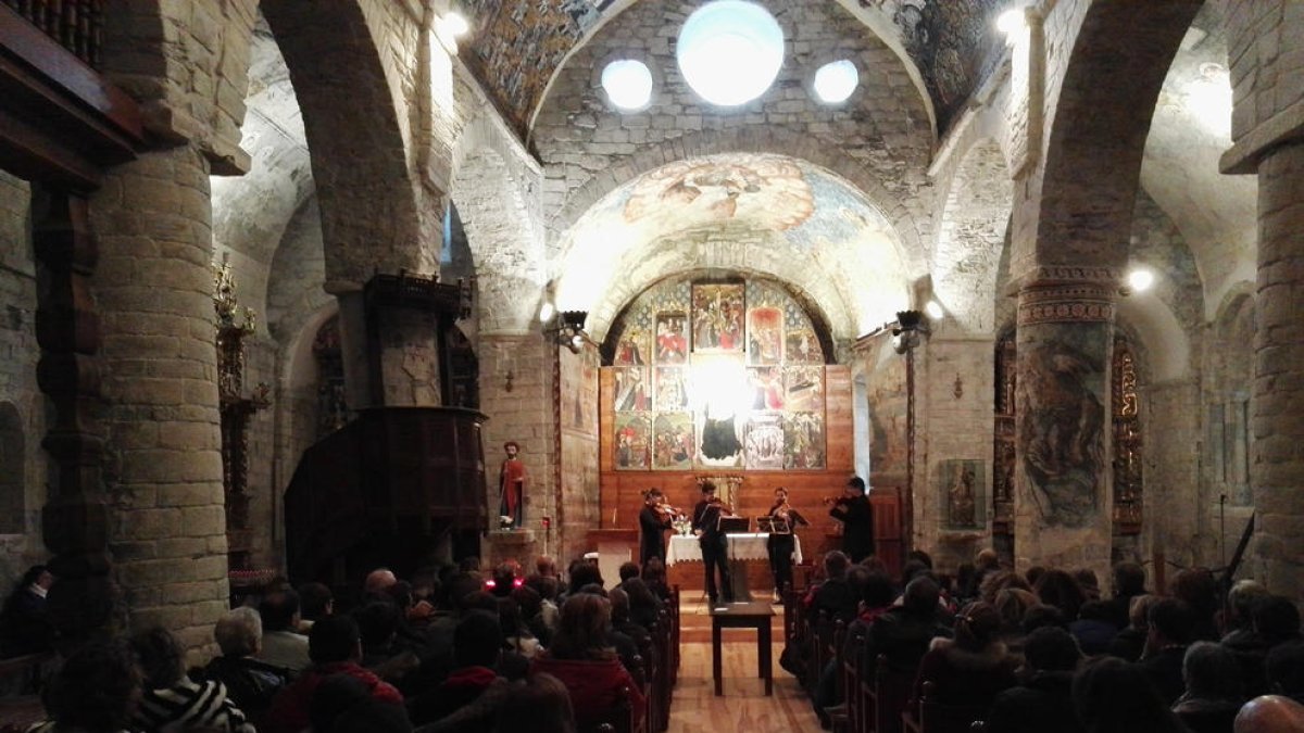 El cuarteto En Clau de Do, en Santa Maria d’Arties en 2018.