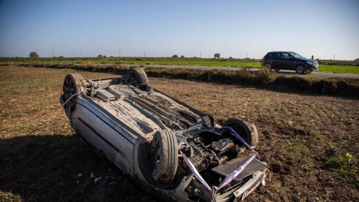 Tres ferits en un aparatós accident a Arbeca