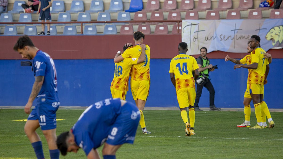 Mario Rivas i Diamanka es van estrenar com a golejadors aquest dissabte contra l’Alzira.