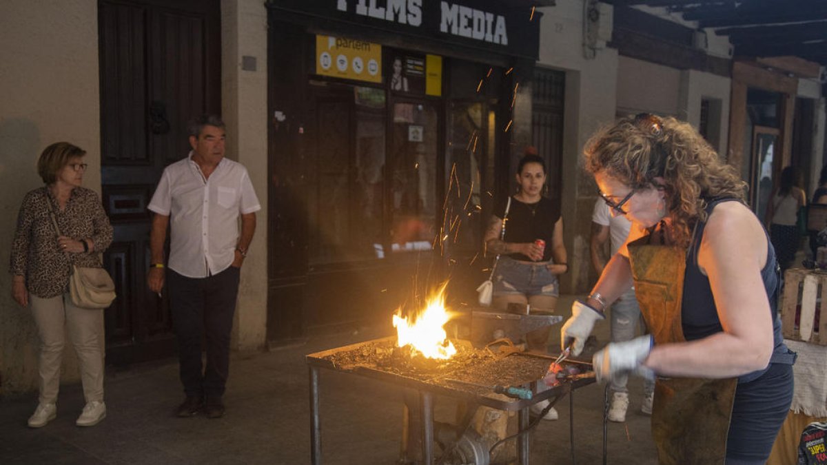 Oficios antiguos tuvieron un espacio en las calles de Balaguer en el fin de semana de la Harpia.