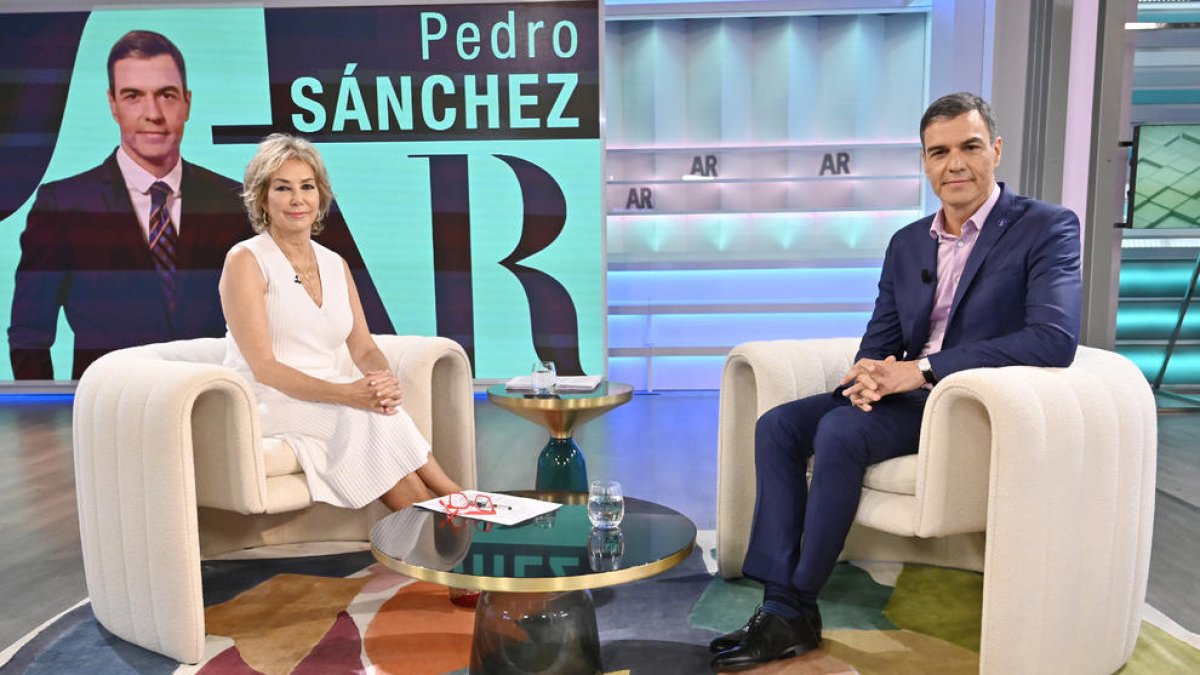 Ana Rosa Quintana y Pedro Sánchez protagonizaron una entrevista con momentos tensos.