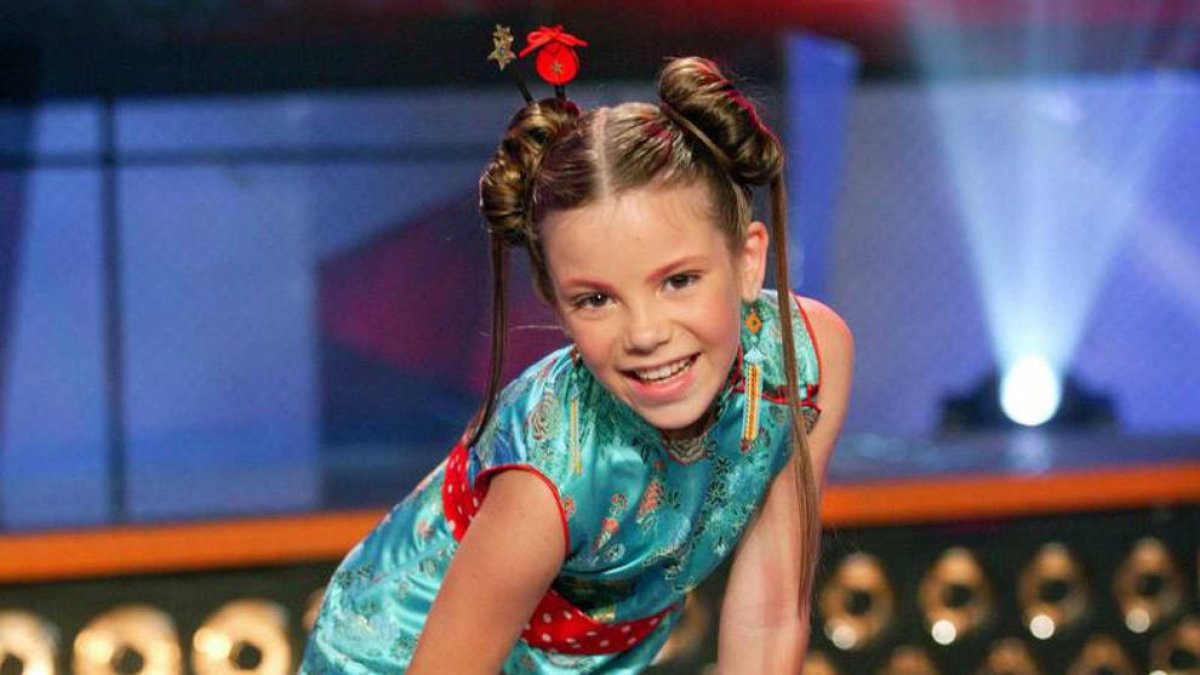 María Isabel en 2004, año en que ganó Eurovisión Junior.