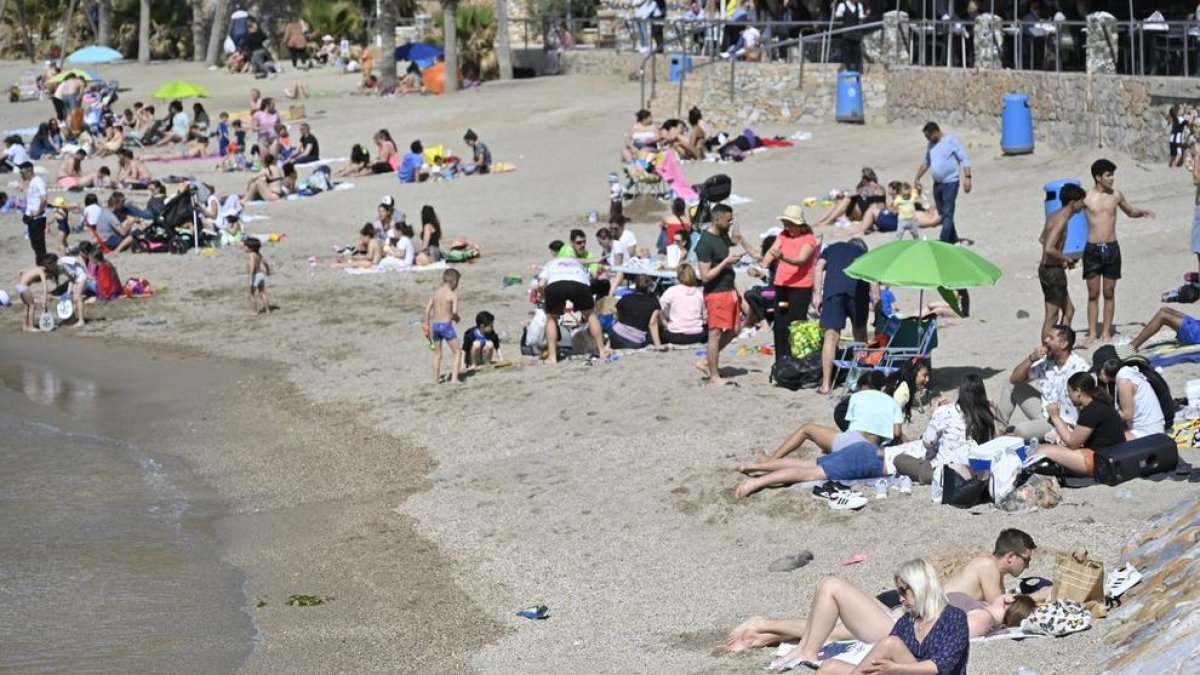 Una platja a Múrcia.