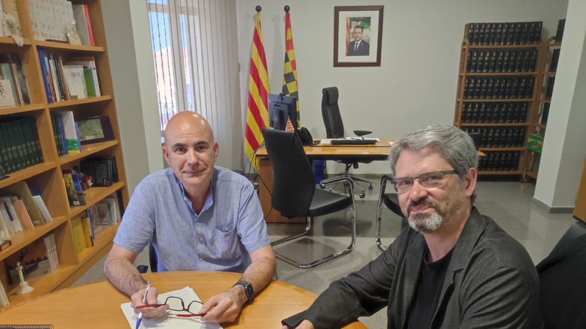 La reunió que van mantenir Carles Palau i Turull.