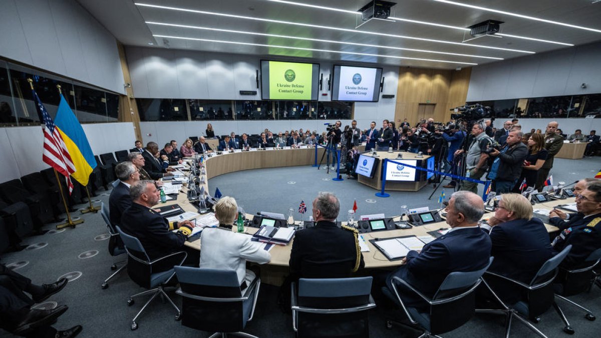 Reunión de los ministros de Defensa de la OTAN en Bruselas.