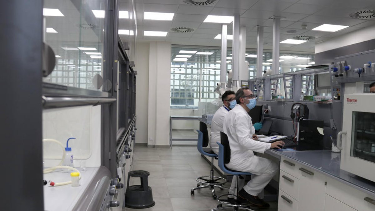 Imatge del laboratori de SGPC Pharma de Malgrat de Mar.