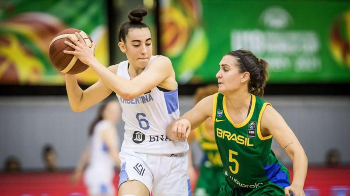 Milagros 'Mili' Maza, en un partit amb la selecció argentina.