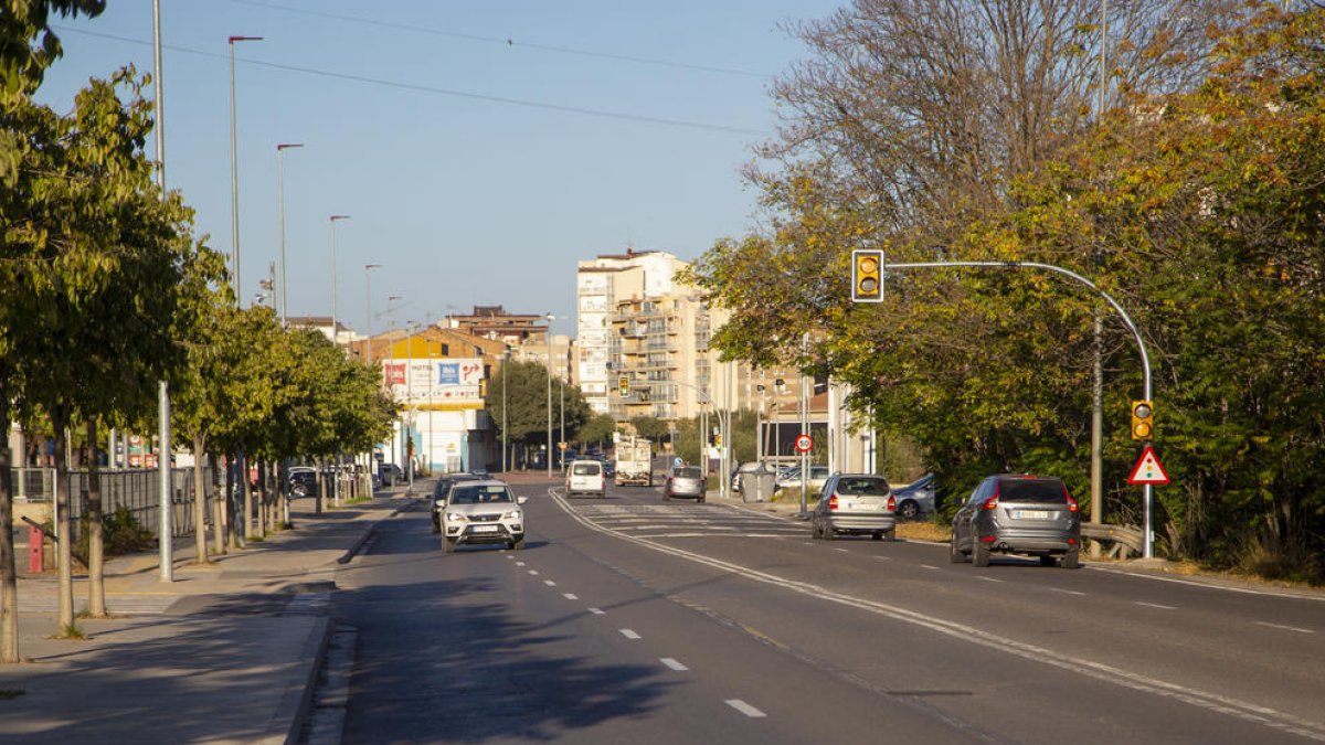 Vista de la avenida del Exèrcit. 