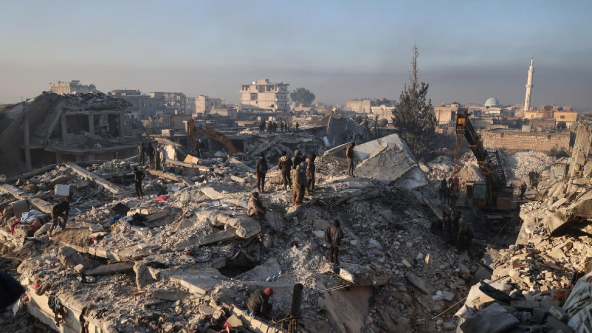 Efectos del terremoto en Siria.