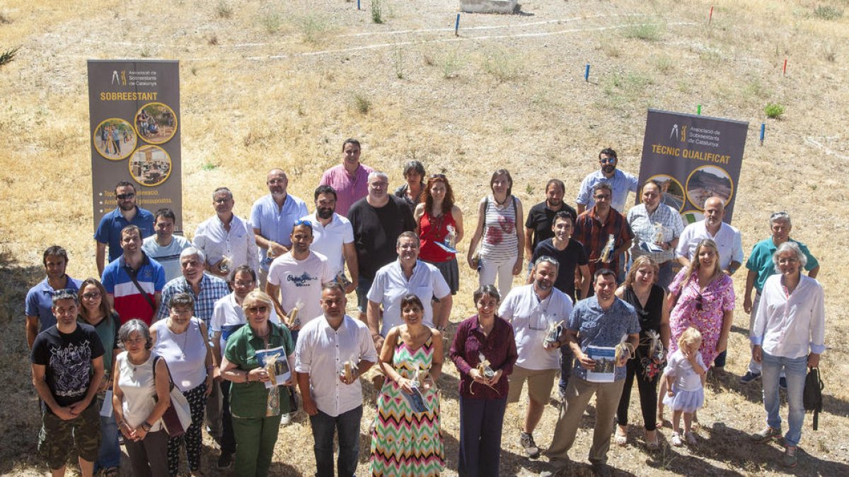 Celebració ahir a Tàrrega dels vint anys de professió dels titulats a l’Escola de Sobreestants.