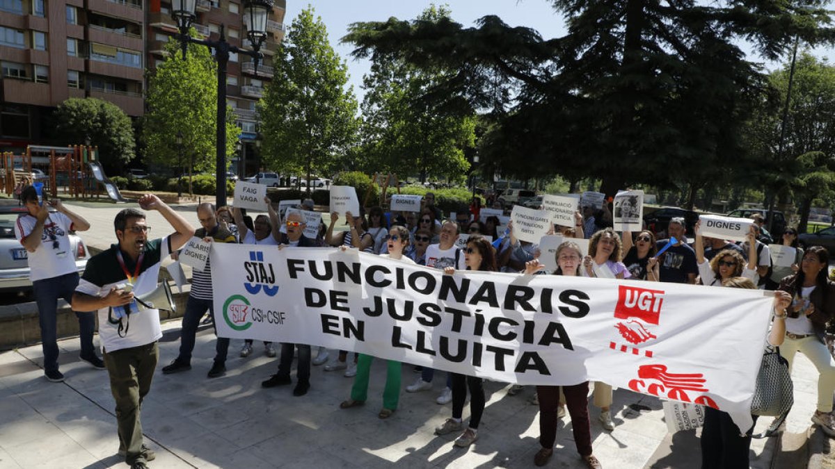 Concentració dijous de funcionaris de Justícia.