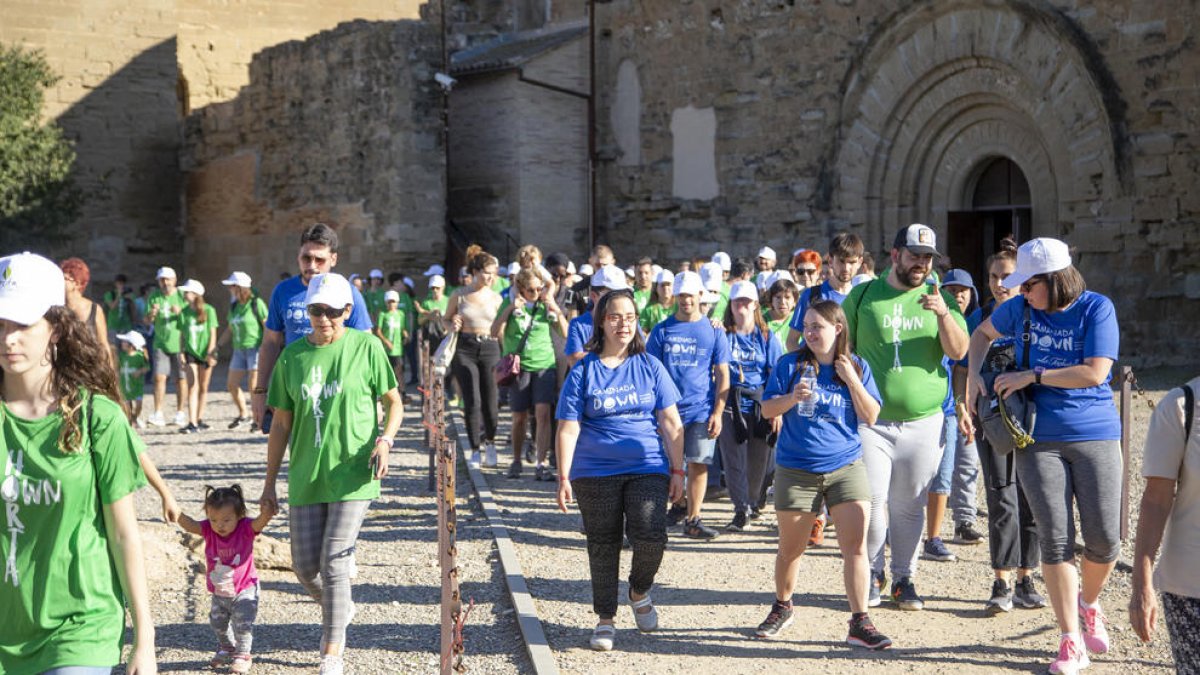 Unas 150 personas en la Ruta Solidària Down Lleida 