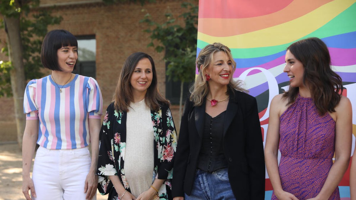 Belarra, Díaz y Montero, juntas en una fotografía de archivo.