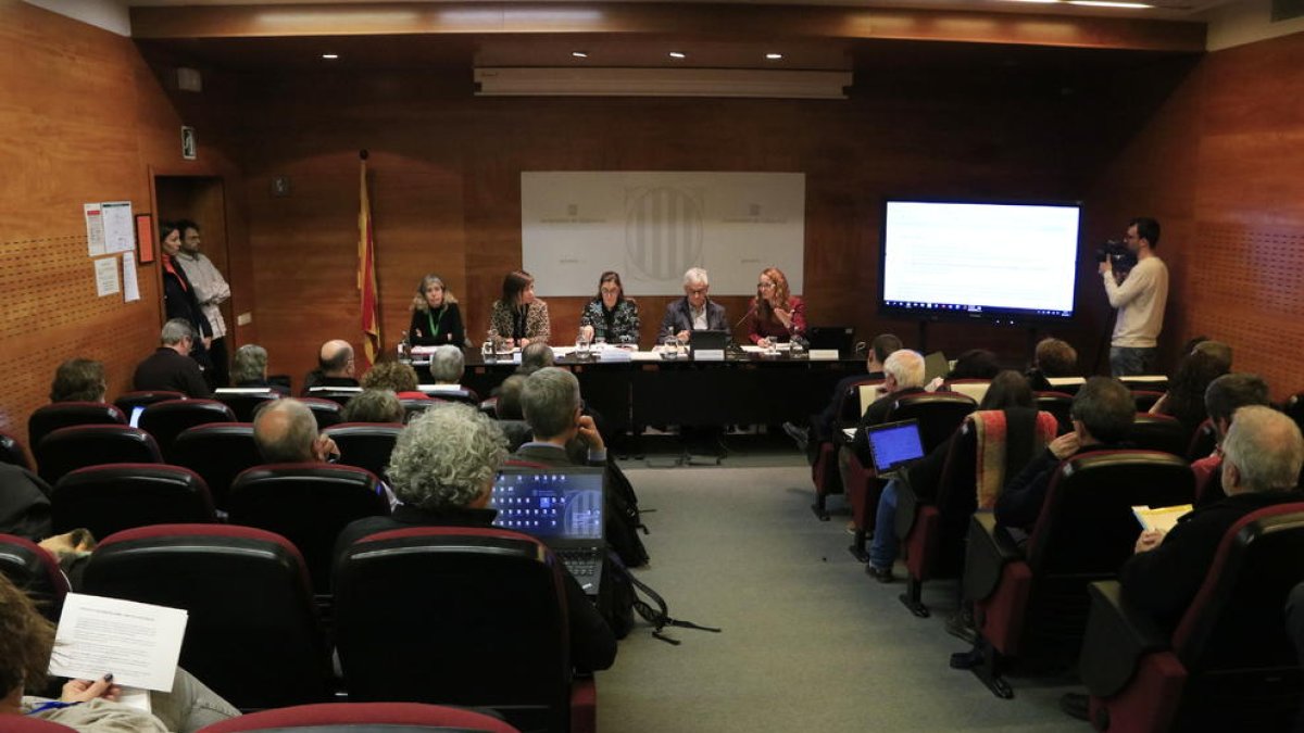 Sessió del Consell Escolar de Catalunya, on s'ha presentat un informe sobre les tardes de setembre.