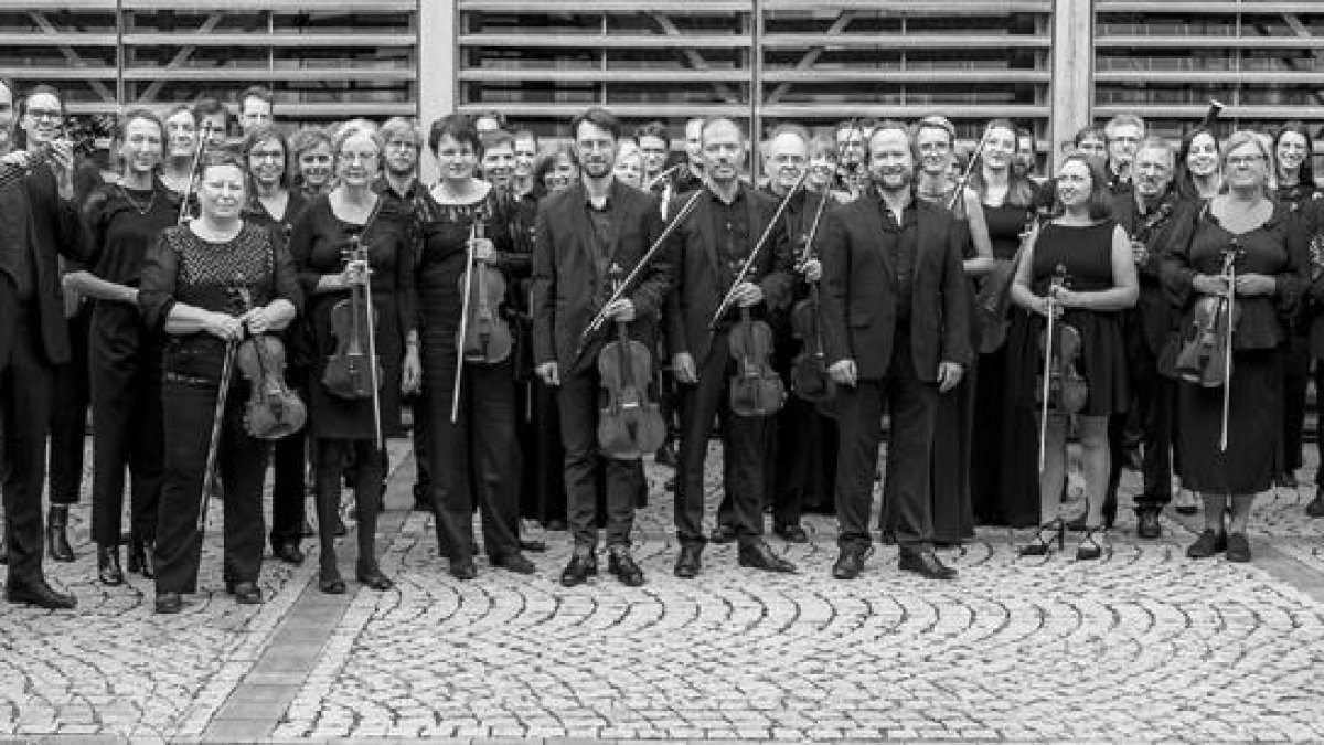Los miembros de la Orquestra de Cambra de Mechelen (Mechels Kamerorkest).