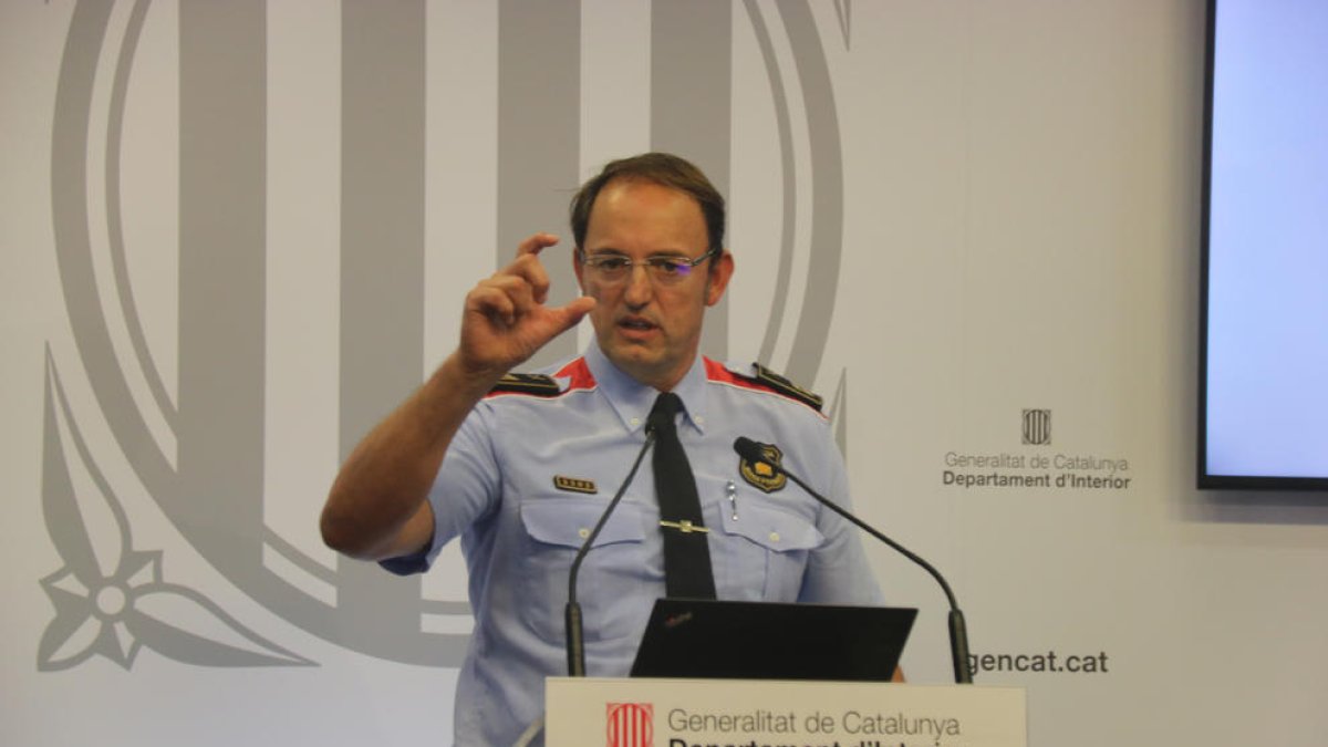 El comisario jefe de los Mossos d'Esquadra, el leridano Josep Maria Estela.