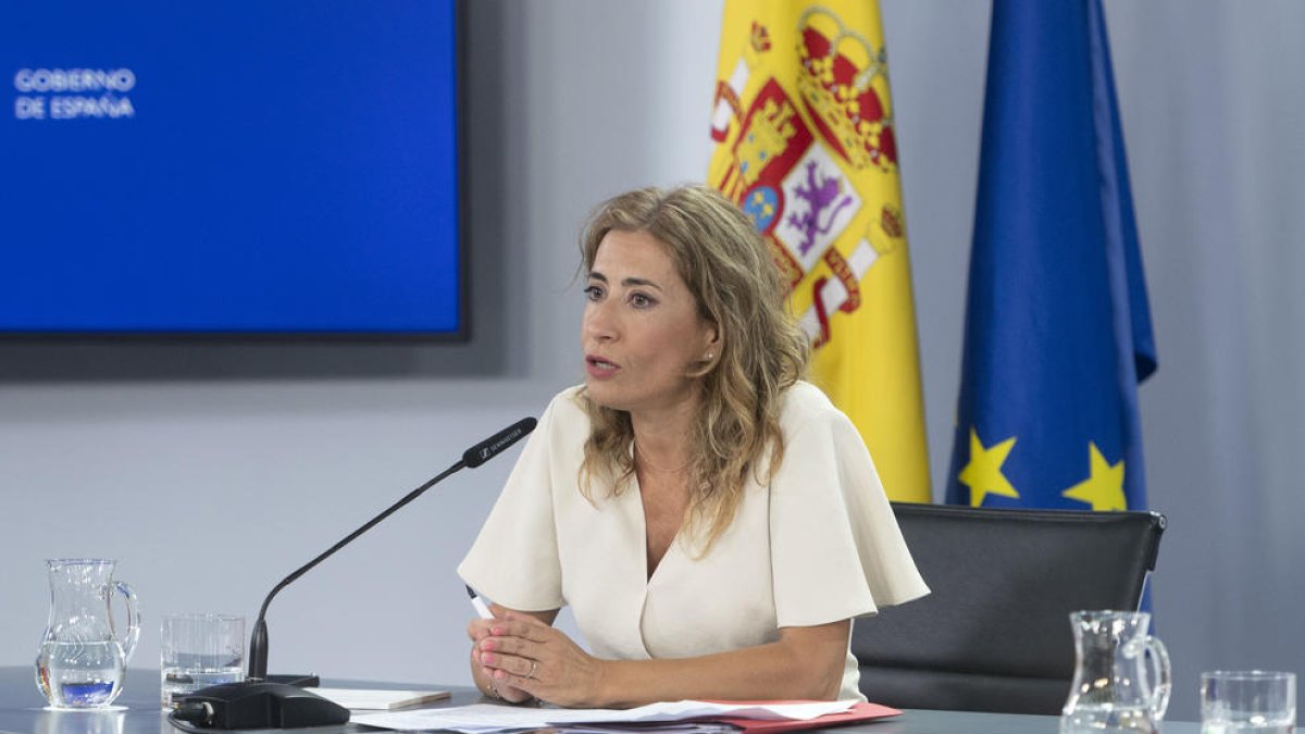 La ministra de Transport, Mobilitat i Agenda Urbana, Raquel Sánchez.