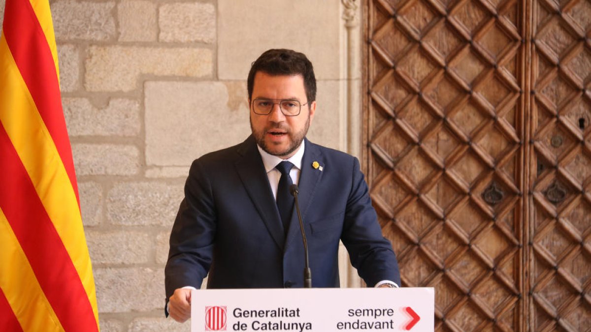 El president de la Generalitat, Pere Aragonès.