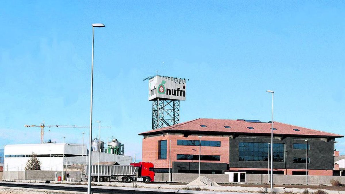 Imagen de las instalaciones de Nufri en Mollerussa. 