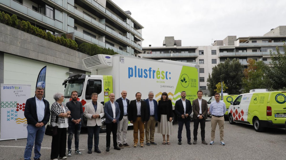 Plusfresc estrena un camión eléctrico de reparto pionero en Catalunya