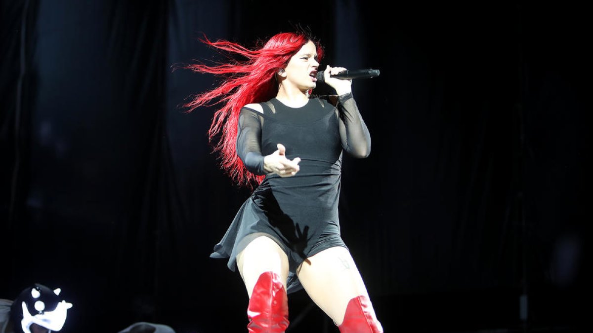 Rosalía durant el seu concert a Palma de Mallorca.