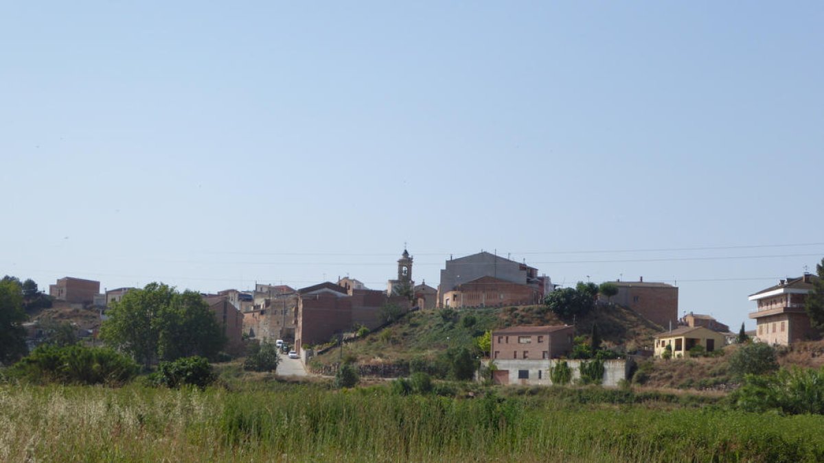 Vista d’arxiu de la localitat de Montoliu.