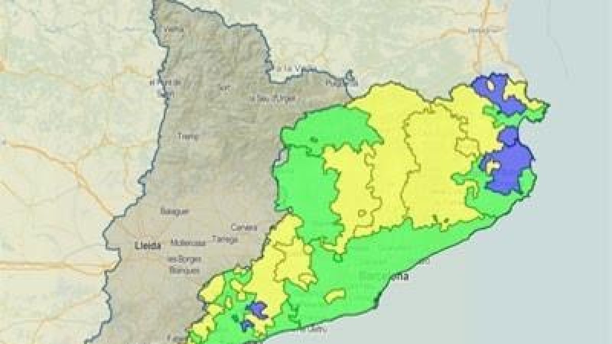 Estat de la sequera a les conques internes catalanes.