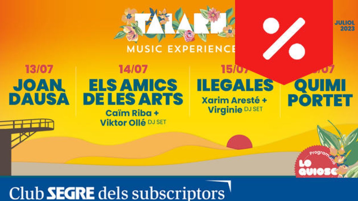 Nova edició del festival de música del Pallars que se celebrarà del 13 al 16 de juliol a Lo Quiosc, Talarn.