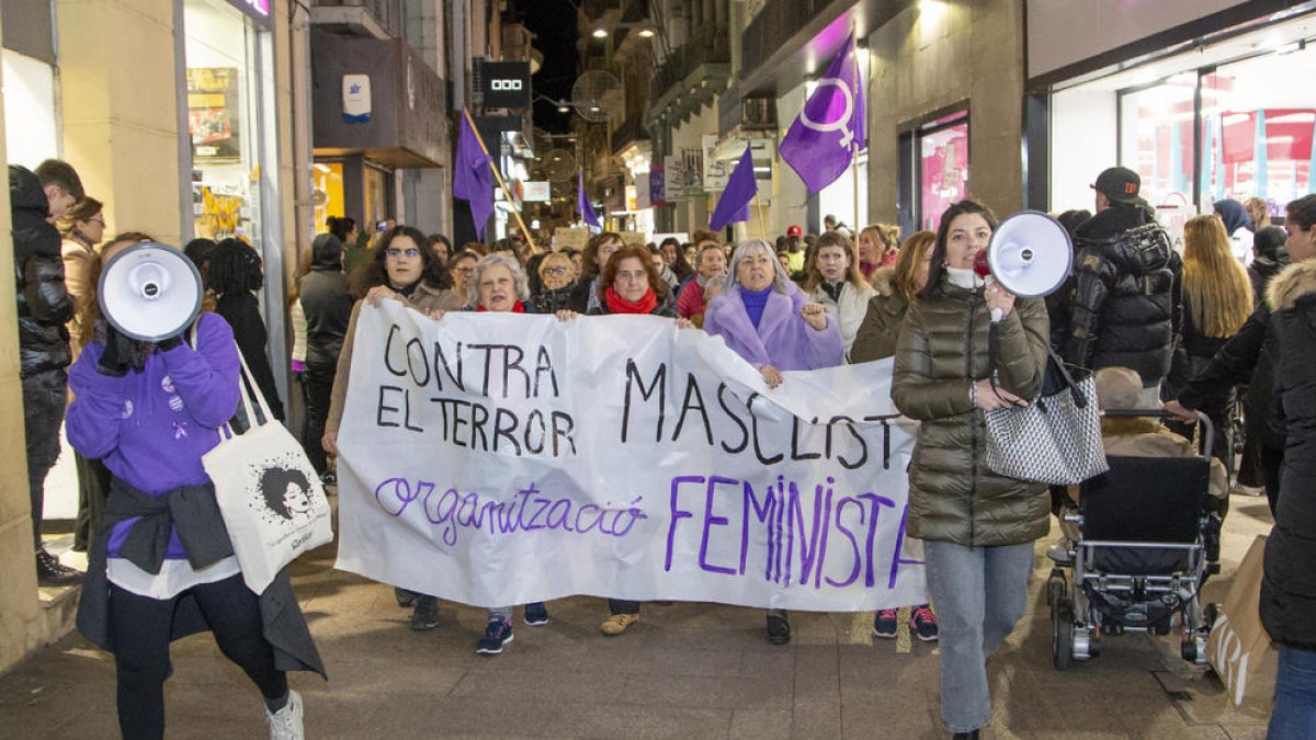 Marxa contra la violència masclista del passat 25 de novembre a Lleida.