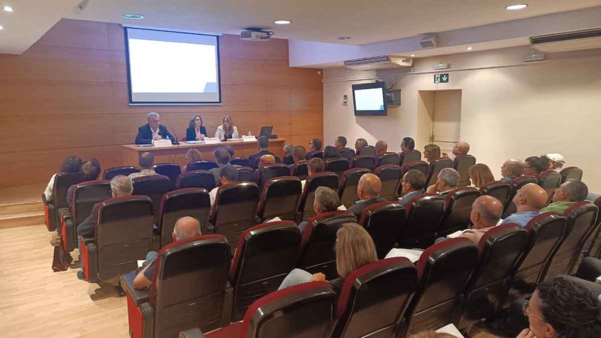 La presentación del informe ayer en Lleida. 