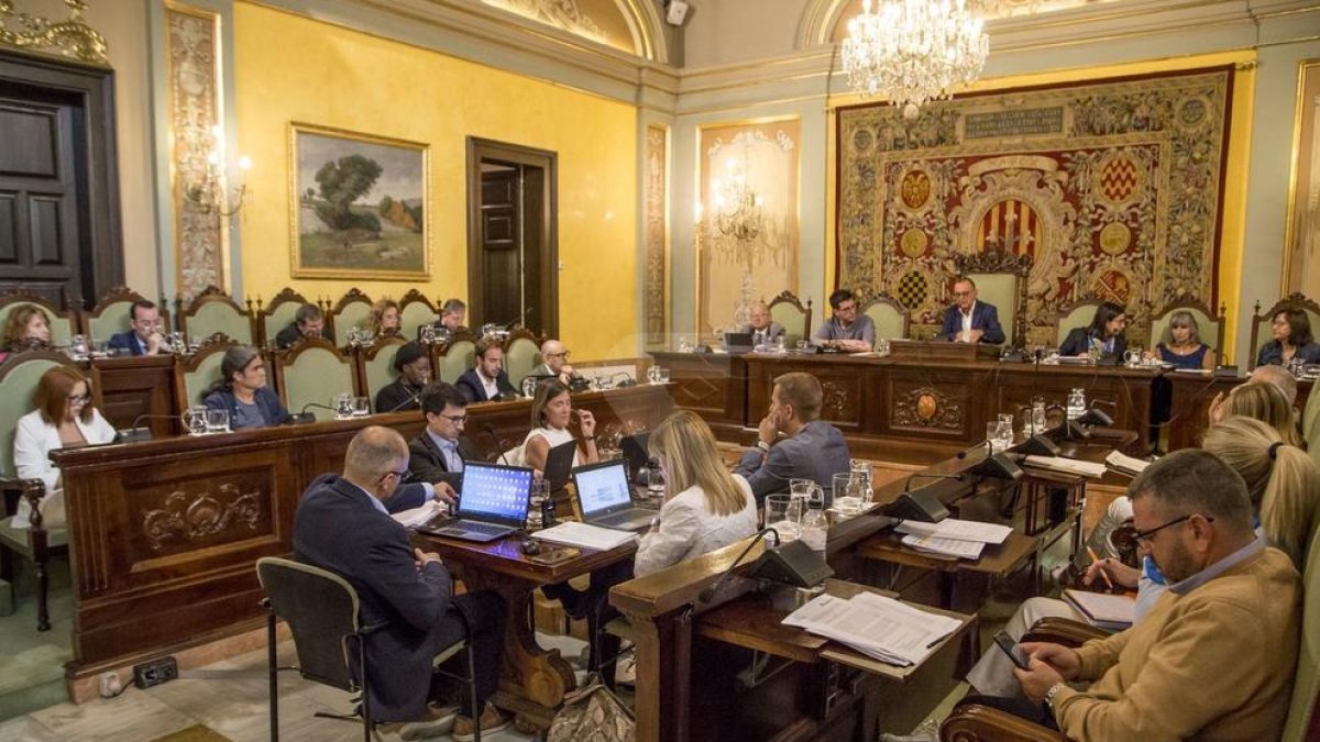 El último pleno del ayuntamiento de Lleida.