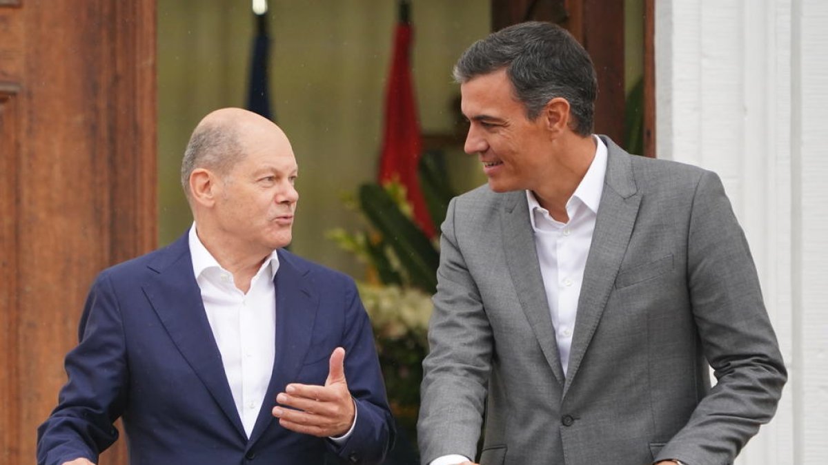 Scholz invitó ayer al Sánchez a una reunión del Consejo de Ministros alemán en Meseberg.