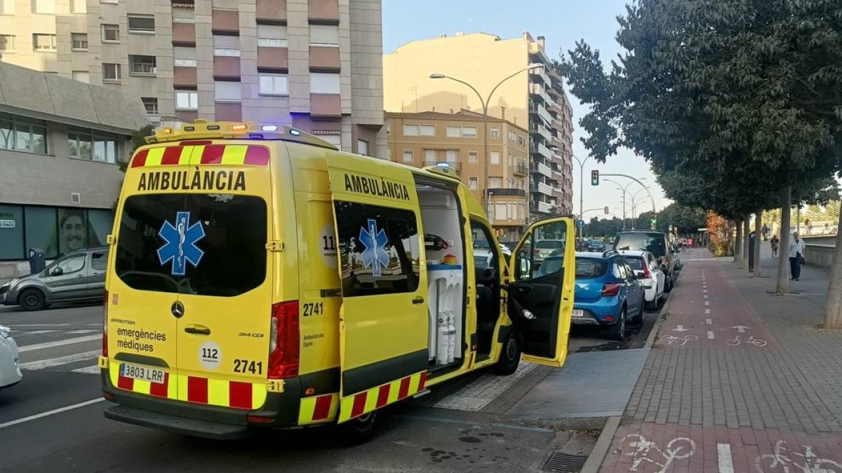 El SEM, ahir al lloc de l'accident.